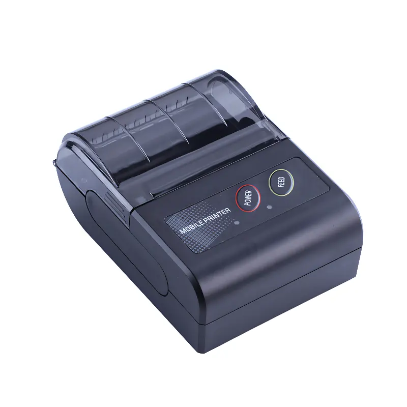 Новая модель 58 мм небольшой портативный принтер 2-дюймовый мини-термопринтер с синим зубом Поддержка штрих-кода QR-код