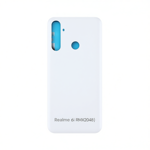 Carcasa Trasera de Repuesto para Realme 6i RMX2040 Blanca de ABS - Product Image 2