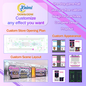 2026 KAIMI OEM Máquina de grúa de garras para muñecas de esquina con vidrio templado reforzado a prueba de explosiones, diseño que optimiza el espacio y Prioridad en la seguridad - Product Image 3