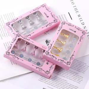 Support magnétique réutilisable pour faux ongles à presser, couleurs Or, Argent, Rose, pour la pratique, le rangement et la présentation du vernis, outil de manucure DIY, vente en gros - Product Image 1