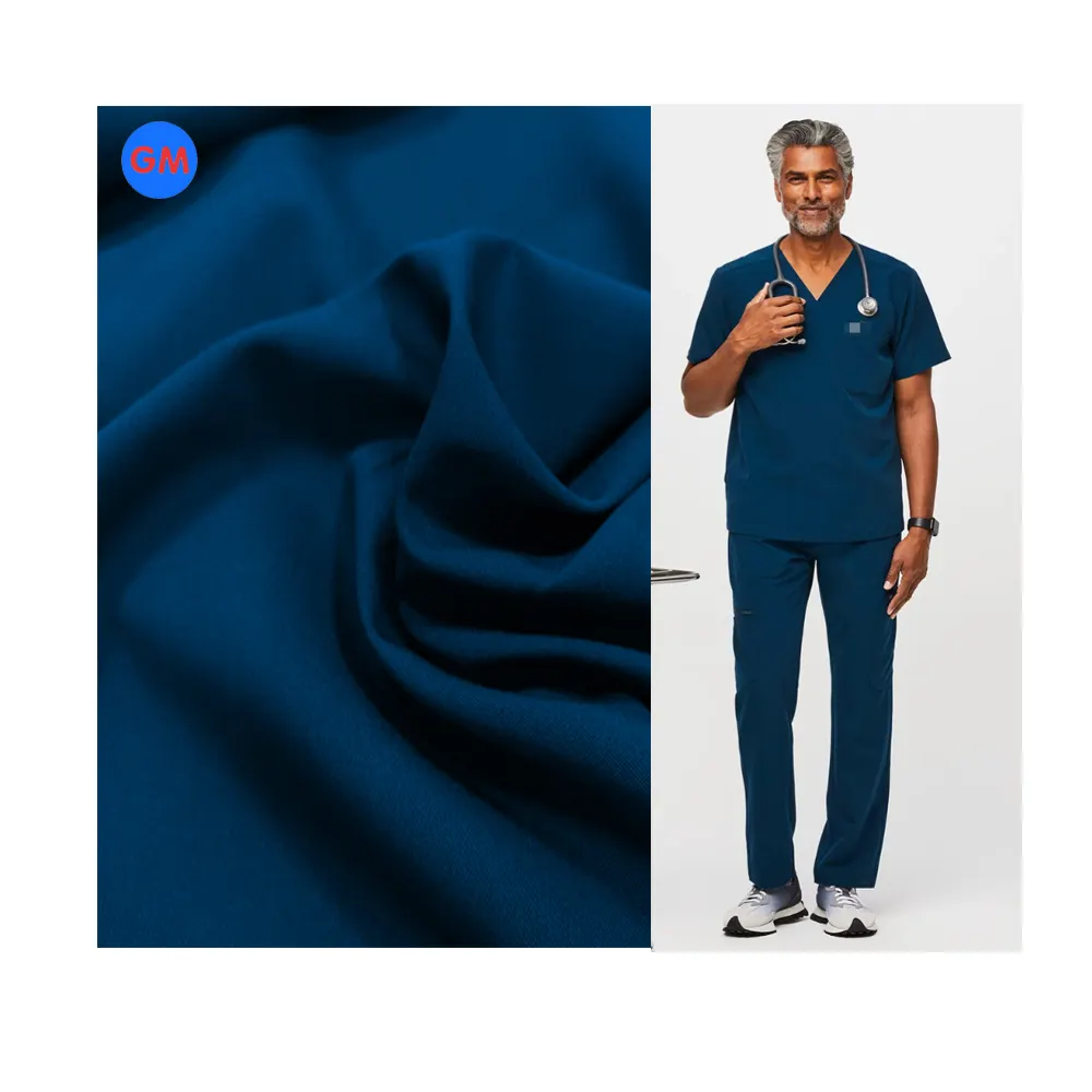 72% Polyester 21% Rayon 7% Spandex Trs Geverfde Stof Voor Uniform Werkkleding Scrubs Textiel