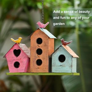 Nichoir pour oiseaux en bois écologique, durable et chaleureux, fabriqué à partir de bois de bateau recyclé, couleurs naturelles patinées, utilisation intérieure/extérieure, été. - Product Image 2