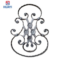 Adornos Florales de Acero Fundido, Elegantes Rejas Decorativas para Cercas y Portones, Accesorios Decorativos de Hierro Forjado para Ventanas