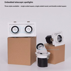 Imágenes de hoteles de oficina, arandela de pared ajustable retráctil, antideslumbrante, mazorca empotrada, foco de techo Led, luz descendente - Product Image 2