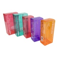 Boîtes en plastique PVC PET transparentes imprimées sur mesure Boîte d'emballage pliable en plastique transparent à pli souple