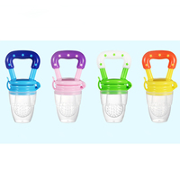 Sucette pour bébé en silicone écologique sans BPA, distributeur de nourriture pour bébé, sucette pour fruits, lot de 2, 3 en 1