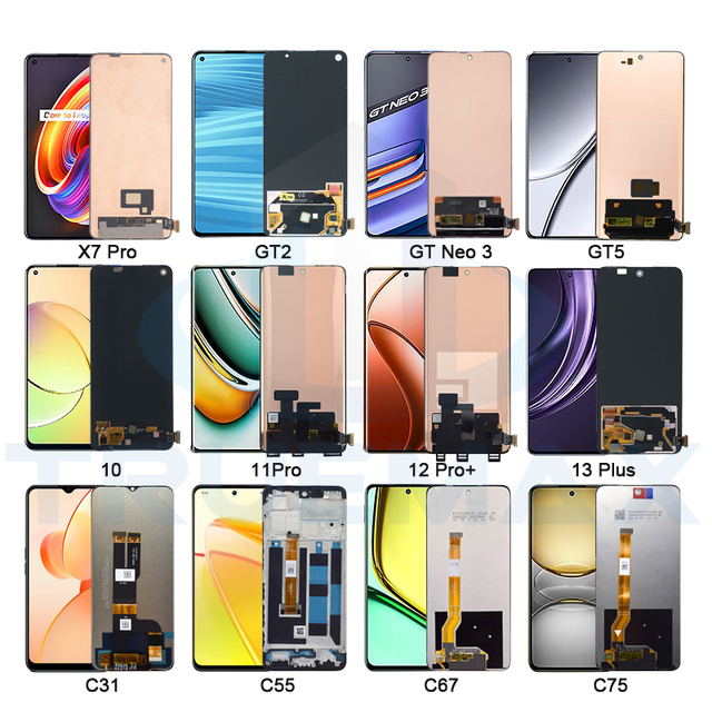 Afficheur for realme C11 C12 C15 C20 2020 2021 C25 C30S C33 C35 C53 C55 C61 C63 C67 C75 C85 Pro Phone Screen LCD Display