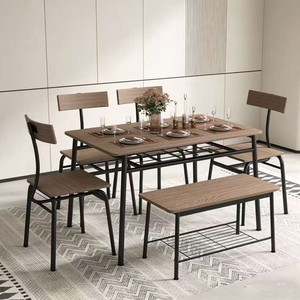 Cross-border modern minimalist style commercial <b>restaurant</b> table and chair <b>set</b>, creative wooden catering, dessert and milk tea - Product Image 1