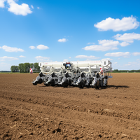 Semoir agricole multi-rangs à boîte de vitesses pour la semence de blé et de riz, haute capacité, 16 rangs et 200-260 CV