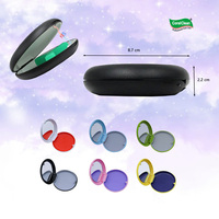 Boîte de rangement portable pour appareil orthodontique avec miroir, boîte de rangement professionnelle pour aligneurs, prothèses dentaires et protège-dents