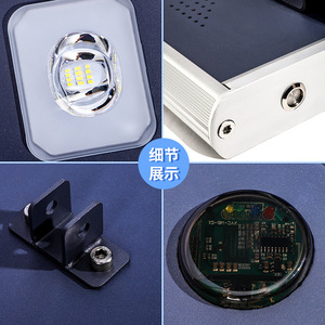 Farola Solar LED de Aleación de Aluminio para Montaje en Pared, Célula Solar Mono Si, Control Remoto, Garantía de 5 Años - Product Image 1