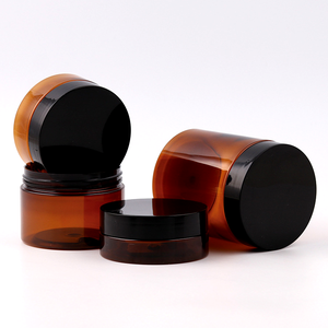 Frascos <span class=keywords><strong>de</strong></span> plástico con tapa para <span class=keywords><strong>pintura</strong></span>, color ámbar, negro, vacío, lateral recto, 50g, 80g, 100g, 120g, 150g, 180g, 200g, boca ancha, venta al por mayor - Product Image 6