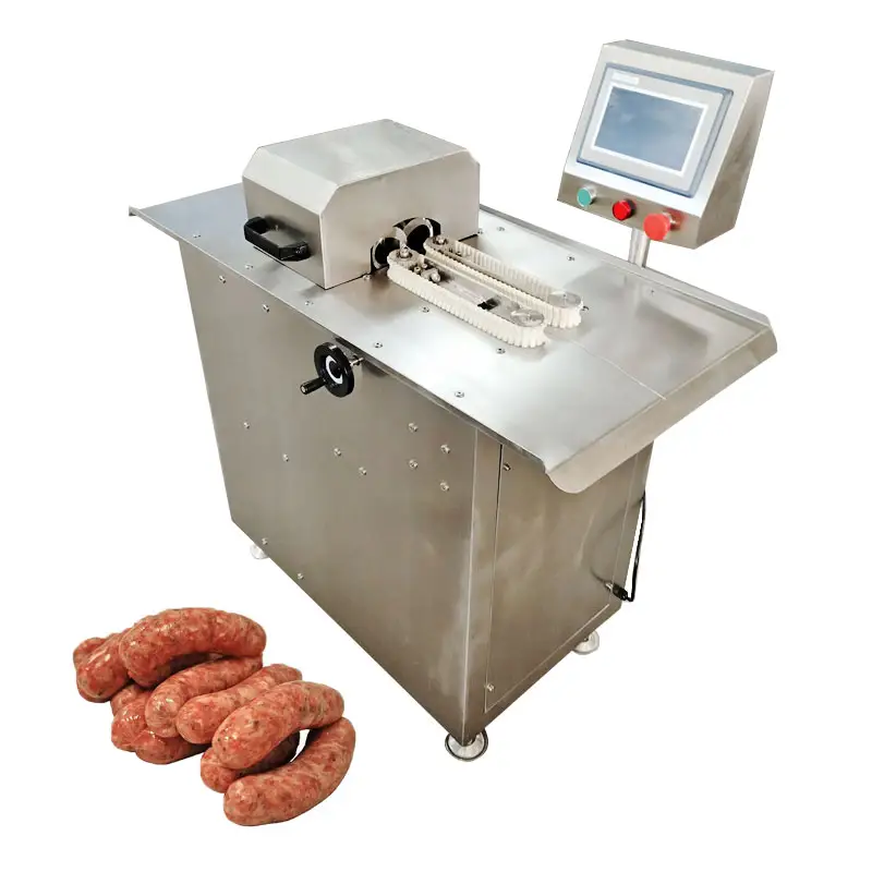 Machine manuelle semi-automatique de fabrication de nœuds de liaison par torsion pour petites saucisses Machine à nouer les saucisses en fil métallique