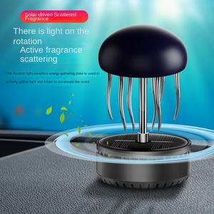 น้ำหอมปรับอากาศในรถยนต์แมงกะพรุนสำหรับตกแต่งแดชบอร์ดพลัง<span class=keywords><strong>ง</strong></span>านแส<span class=keywords><strong>ง</strong></span>อาทิตย์หรูหรามีคุณสมบัติกำจัดกลิ่นทำจากโลหะทนทาน - Product Image 2