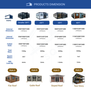 Casa Prefabricada Moderna de Lujo de 2/3 Dormitorios, Expandible, Tipo Contenedor, Color Personalizado, Duradera, Ecológica, Oficina/Apartamento - Product Image 2