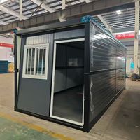 Contenedor Plegable de Acero Económico de Construcción Rápida Verificado, Casa Prefabricada para Hotel, Taller, Fácil Instalación, Impermeable, Portátil y Móvil