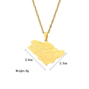 แฟชั่นซาอุดิอาระเบียพร้อมสร้อยคอจี้ชื่อเมืองสำหรับผู้หญิงเด็กผู้หญิงเครื่องประดับสแตนเลสของขวัญวันเกิดของงานเลี้ยงวันเกิด - Product Image 1