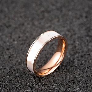 Delicato matrimonio fidanzamento Festival regalo in acciaio inox Shell intarsio <span class=keywords><strong>anello</strong></span> <span class=keywords><strong>festa</strong></span> <span class=keywords><strong>della</strong></span> <span class=keywords><strong>mamma</strong></span> regali Shopping - Product Image 4