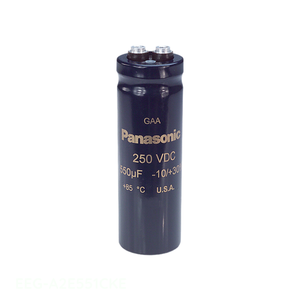 Condensateur Original EEG-A2E551CKE 550 uF CAP ALUM 550UF 20% 250V à Vis pour Montage sur Châssis - Product Image 1