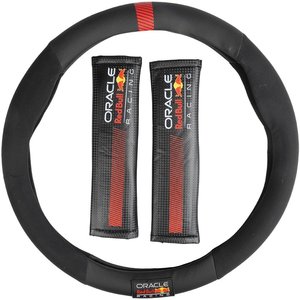 Kit coprivolante + imbottitura per cintura di sicurezza per auto Powerbar nero/rosso - Product Image 5
