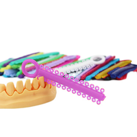 Attaches élastiques orthodontiques dentaires, élastiques colorés, attaches dentaires, appareils dentaires, matériel de traitement, manuel