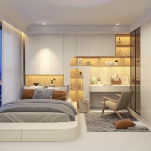 การปรับแต่งบ้านทั้งหลังสไตล์โมเดิร์นและการปกป้องสิ่งแวดล้อมสามารถช่วยประหยัดพื้นที่ด้วยเตียงแบบทาทามิ - วิลล่า/อพาร์ตเมนต์ - Product Image 1