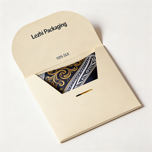 Écharpes ultra-fines personnalisées pour femmes, rubans, cravates pour hommes, enveloppes en papier kraft, boîtes d'emballage - Product Image 1