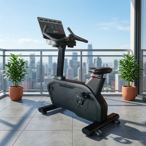 Bicicleta Estática Magnética Vertical de Alta Resistencia con Pantalla LCD para Uso Continuo en Gimnasios y Centros de Fitness - Product Image 3