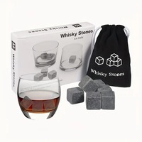 Ensemble de glaçons en pierre glacée pour whisky Glaçons réutilisables Boissons Vin Bière Refroidisseur Barware Cubes Cadeau Ensemble de pierre à whisky