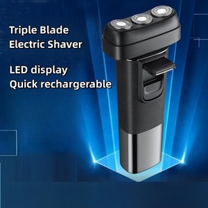Waterproof IPX4 Wet & Dry Rotary <b>Shaver</b> for Men Rechargeable 1000mAh <b>Battery</b> Razor Beard Trimmer for Nose Ear & Body Hair - Product Image 2