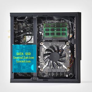 Nuevo <span class=keywords><strong>PC</strong></span> de escritorio <span class=keywords><strong>Mini</strong></span> <span class=keywords><strong>ITX</strong></span>/MicroATX carcasa Horizontal de plástico refrigeración eficiente para placa base de 17cm X 17cm ventilador de puerto frontal USB Stock - Product Image 3