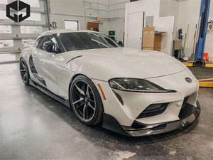 Lip Bumper Depan Serat Karbon Model A untuk Toyota Supra A90 A91 MkV Front Splitter Lip - Product Image 5