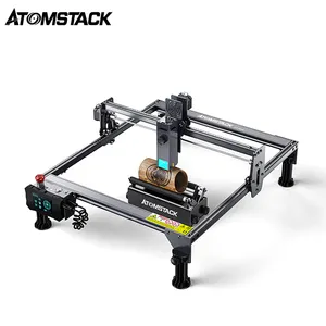 ATOMSTACK S10 X7 A10 프로 50W 휴대용 금속 아크릴 나무 합판 프린터 CNC 절단 레이저 조각 기계