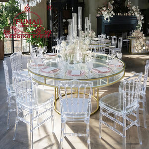 Suministros para Fiestas y Eventos, Mesa Redonda de Acero Inoxidable para Bodas, Mesa de Recepción para Novios - Product Image 2