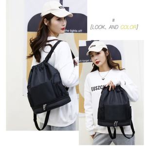 Sac à dos en polyester écologique personnalisé avec logo fournisseur, sac à cordon pour usage quotidien, sport, gym, natation, entraînement physique - Product Image 4