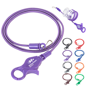 Adjustable Bottle Holder <b>Lanyard</b> Hands Free Drink Carrier Reusable Cup Strap with Sturdy Clip for Outdoor Sports Hiking Camping - Product Image 1