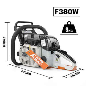 Scie à chaîne à essence NEOTEC F380w 72cc haute puissance, 2 temps, pour couper du bois, jardin, ferme, maison - Product Image 5