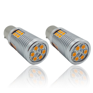 Feux de signalisation LED ADT Auto Lighting 1500lms sans erreur 30W 1156 Bau15s 7440 Py21w Canbus ambre sans scintillement 3030smd - Product Image 2
