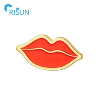 Émail dur doux personnalisé bouche sexy lèvres mordantes rouge à lèvres lèvres rouges épinglettes badges broches lèvres personnalisées épingles en émail