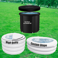 Bain de récupération portable et pliable en PVC pour athlètes, immersion en eau froide pour cryothérapie, 50-59 gallons