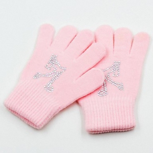LIUHUO-vêtements d'hiver en maille pour filles, antidérapantes, à la mode, perçage à chaud, chaud, épais, chaud, fitness, complet doigt - Product Image 3