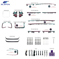 Für Toyota Alphard /Vellfire 40 Serie 2024-2025 Glefon 64 Farben Auto-Innenraum Ambientebeleuchtungs-Set Plug-and-Play Atmosphärenlampe