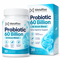 Capsules de probiotiques et prébiotiques à étiquette privée OEM, complément alimentaire pour la digestion et la nutrition intestinale, 30 unités