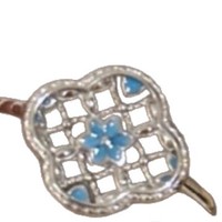 Nouvel ensemble de bijoux délicats chinois 2026 : Collier anneau émaillé ajouré de luxe léger et rétro, qualité supérieure