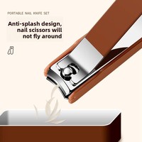 Trustloops Kit de manucure personnalisé sous marque privée, coupe-ongles, kit anti-éclaboussures, limes à ongles, OEM ODM, faible MOQ, échantillon