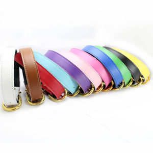 Productos para mascotas al por mayor personalizados, <span class=keywords><strong>collar</strong></span> para mascotas, correa, <span class=keywords><strong>collar</strong></span> de cuero liso para perros - Product Image 2