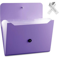 Carpeta multicapa, carpeta de colores, carpeta tipo acordeón de 13 capas, bolsas impermeables para documentos, carpeta de organización de documentos, 13 bolsillos