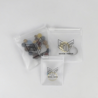 Sacs d'emballage en PVC givré avec fermeture éclair pour bijoux (colliers, boucles d'oreilles) et rangement, personnalisables avec logo, en EVA et PVC, petits pochettes Ziplcok en plastique