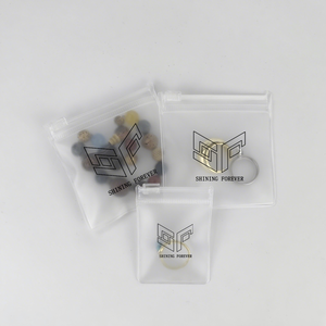 <span class=keywords><strong>Sacchetti</strong></span> in PVC con Cerniera Personalizzati con Logo, in EVA, per Anelli, Collane, Orecchini, Gioielli, Buste Piccole in <span class=keywords><strong>Plastica</strong></span> Smerigliata con Chiusura a Zip - Product Image 1