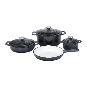 Batterie de cuisine <span class=keywords><strong>en</strong></span> <span class=keywords><strong>fonte</strong></span> <span class=keywords><strong>émaillée</strong></span> antiadhésive pour <span class=keywords><strong>four</strong></span>, casseroles et faitouts <span class=keywords><strong>en</strong></span> <span class=keywords><strong>fonte</strong></span>, vente <span class=keywords><strong>en</strong></span> gros à bas prix de Chine - Product Image 5